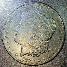 *1889 Morgan Silver Dollar VF picture