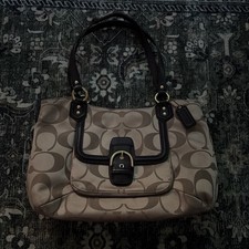 Coach cambelle signature belle carryall handbag picture