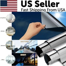One Way Mirror Tint Window Film Privacy Protect UV Reflective Sun Block For Home picture