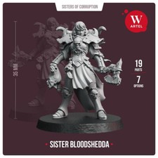 Sister Bloodshedda Artel W Chaos Possessed Sisters Sororitas Inquisitor Khorne picture
