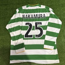 CELTIC NIKE 2007/2008 FOOTBALL HOME JERSEY #25 Shunsuke Nakamura XL BNWT picture