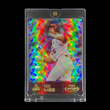 MARK MCGWIRE GOLD LABEL REFRACTOR CHROME CARD 2001 Topps MLB Holo - Cardinals picture