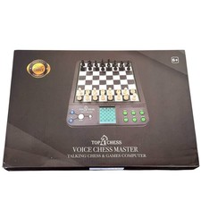 TOP 1 CHESS Model 926 Voice Master Electronic Talking Chess Set Tutor 8 in 1 New picture