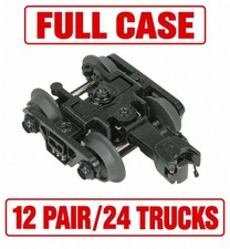 FULL CASE (12 Pair) MTH 20-89004 3R Roller Bearing Freight Trucks O Gauge New picture