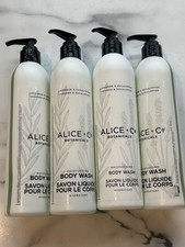 4 Bottles ALICE+Co BOTANICALS Hydrating BODY WASH Lavender & Eucalyptus 12oz picture