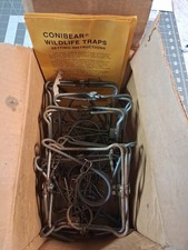 Vintage Animal Trap victor 110 conibear new old stock 1970s 6 pack half dozen picture