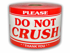 3X5, PLEASE DO NOT CRUSH **THANK YOU**, 500 labels per roll, 1-12 Rolls picture