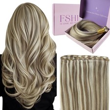 Fshine Genius Weft Extensions, 50 G Balayage 18 In Hair Extensions Sew In picture