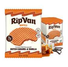 Rip Van Wafels Dutch Caramel & Vanilla Stroopwafels, Healthy Snacks, Non-Gmo, Lo picture