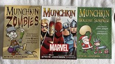 Munchkin card game Munchkin Marvel + Muchkin Holiday Surprise + Munchkin Zombies picture