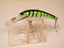 Vintage Sisson Heddon Wood Ticker Fire Tiger rattle crankbait lure picture