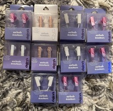 (10x) Claire's Girls Wired Earbuds Lot Pink White Pearl Mermaid Theme New NIB picture