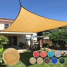 Outdoor Sun Shade Sail Rectangle UV Canopy Sunshade Cover For Garden Pool Yard picture
