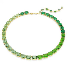 Swarovski Millenia necklace Octagonal cut, gradient color, green picture