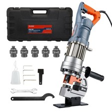 1300W Electric Hydraulic Hole Puncher with 5 Metal Dies - Heavy Duty Tool picture