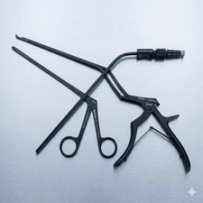 Set of 3 Medtronic 2mm bayonet kerison, pituitary rounger and suction  picture