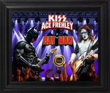 KISS Ace Frehley and Batman by Jaye Metcalfe 2026 framed 16x20 picture