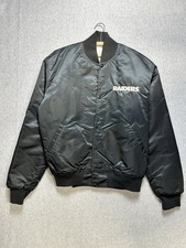 Vintage Made in USA Starter NFL Pro Line Raiders Satin — XL — Large Back Shield picture