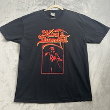King Diamond Shirt Mens XL Black Stay Heavy Black Metal Front & Back Old English picture