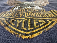 VTG Late 70s Early 80s Harley Davidson Eagle Graphic Tee North Carolina USA SM picture
