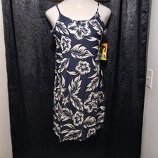 ☀️Blue Floral Sun Dress Sz Lg New W Tag NOS Vintage Popularity Products ☀️G12 picture
