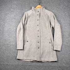 Kuhl Savina Alfpaca Long Fleece Sweater Jacket Womens XL Oatmeal Coat picture