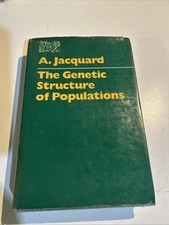 THE GENETIC STRUCTURE OF POPULATIONS, BIOMATHEMATICS Ed 5, Albert Jacquard, 1974 picture