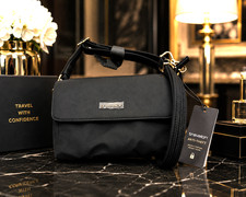 Travelon Anti-Theft Crossbody Bag Black RFID Locking Travel Purse NWT picture