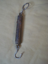 Vintage Chatillon and Sons Hanging Scale, 10lbs, Brass Body- Nice picture