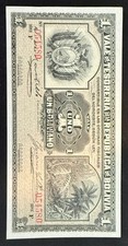 Bolivia 1 Boliviano P-92a 1902  UNC Red Serial S.America Currency NOTE GEM UNC picture
