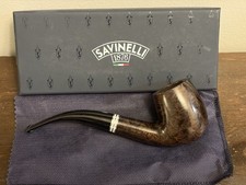 Savinelli Bianca 606 KS Smooth Bent Tobacco Pipe New w/Box & Papers - Beautiful picture