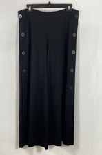 Bailey 44 Women's Black Primo Side Button Stretch Knit Pants Sz L NWT picture