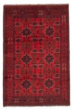 Vintage Traditional Hand-Knotted Area Rug 4'2