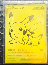 Pokemon TCG Gold Pikachu V 25th Anniversary PROMO SWSH145 Celebrations picture