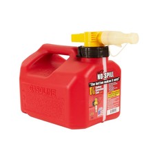 No-Spill 1.25 Gallon Fuel Container Gasoline Can | 1415 Red Portable Storage picture