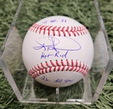 Todd Hundley Signed ROMLB Baseball w/ 3 Insc Beckett Witness BAS COA picture