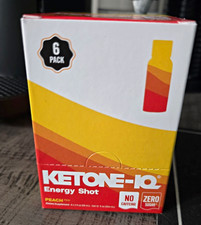 Ketone-IQ Peach Energy Shot Caffeine Free Zero Sugar NSF Sport 6 Pack picture