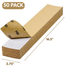 50Pc PSA Longboard Sandpaper Sheets  2-3/4