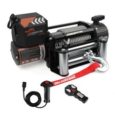 MNEMOSYNE Electric Winch 13500LBS 12V Wireless Steel Cable Truck Trailer Towing picture