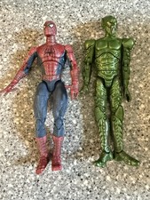 Toybiz Marvel 2002 Spider-Man And Green Goblin W/Removable Helmet Movie Figures picture