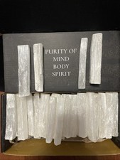 5 LBS Selenite Crystal Wands | Bulk Selenite Sticks (4 Inch Crystal Wands) picture