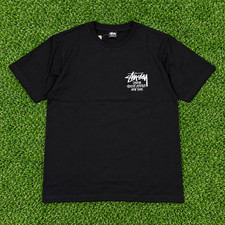 Stussy Dover Street Market New York Black Graphic Logo T-Shirt Men’s S picture
