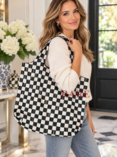 MacKenzie-Childs Courtly Check To Go Tote 19
