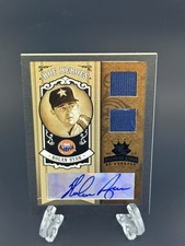 2005 Donruss Diamond Kings HOF Heroes Nolan Ryan Dual Relic Autograph 10/10 picture