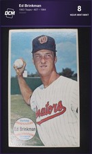1964 1963 Topps Ed Brinkman #27 Washington Senators  picture