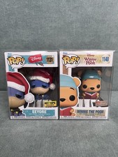 NEW Funko Pop Set Disney Winnie the Pooh 1140 Eeyore 1131 Exclusive w protectors picture