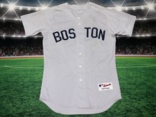 Boston Red Sox Jonathan Papelbon #58 Majestic Mens Gray Jersey Sz 44 Used picture