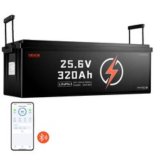 VEVOR 24V 320Ah LiFePO4 Lithium Battery 4000+ Cycles 200A BMS Bluetooth 8192Wh picture