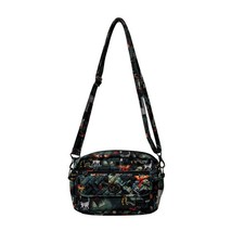 Lug Switch Carousel Crossbody Bag Wildlife Black Tropical Animal RFID Wallet picture