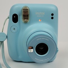 Fujifilm Instax Mini 11 Instant Film Camera Sky Blue Portable Tested Working picture